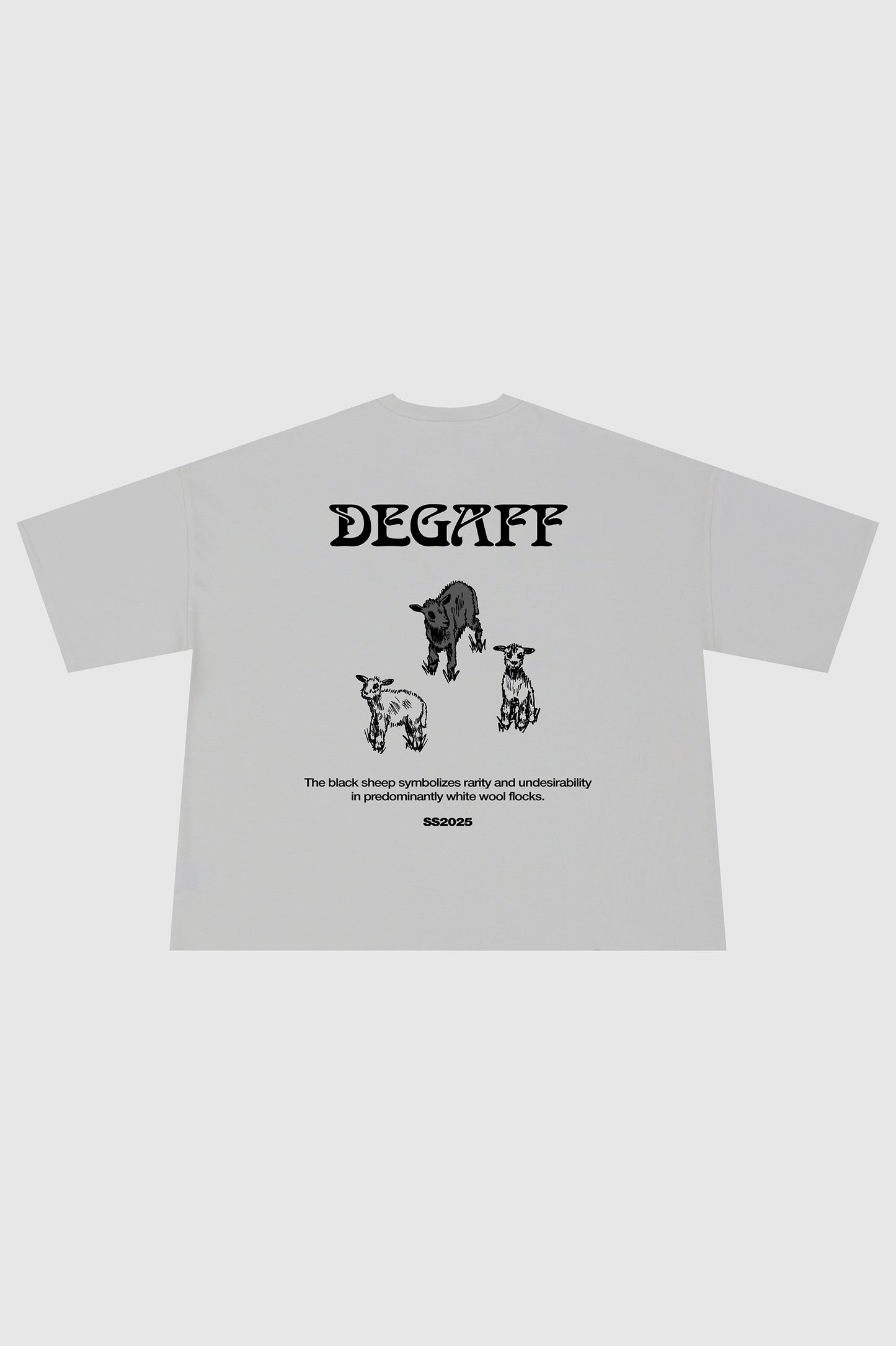 THE FLOCK BOXY T-SHIRT WHITE VINTAGE